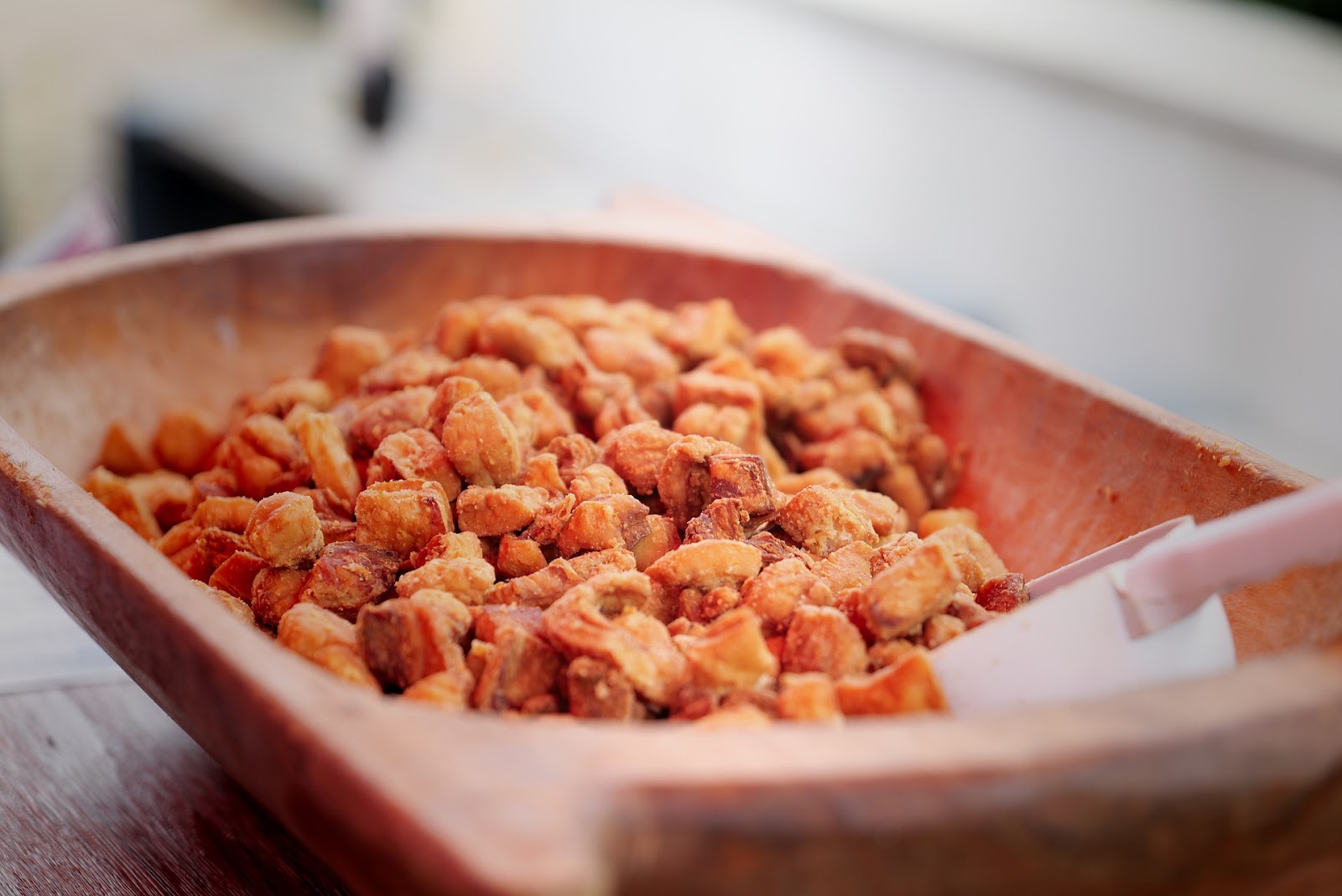 Freshly-fried chicharrones