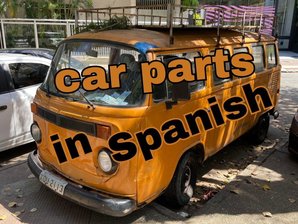 Car parts in Spanish