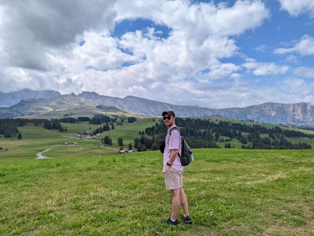 Sam visiting the Pyrénées region in the north of Spain