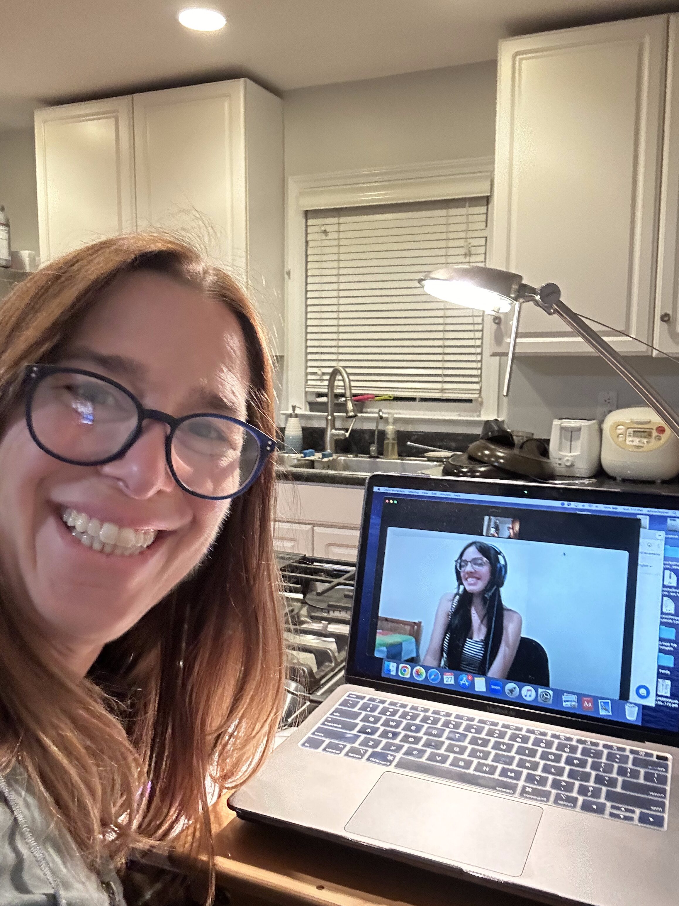 Alison, learning Spanish over Zoom with the Real World program